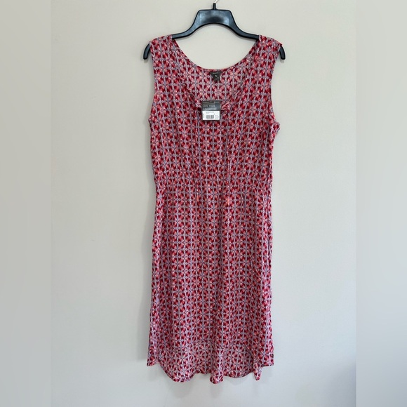 Eddie Bauer NWT WR Four Winds Sleeveless Hi-Low Dress in Redclay, size 10 - Picture 1 of 10